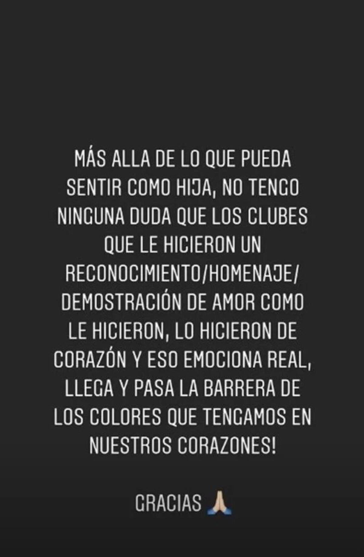 Historias de Instagram de Gianinna Maradona