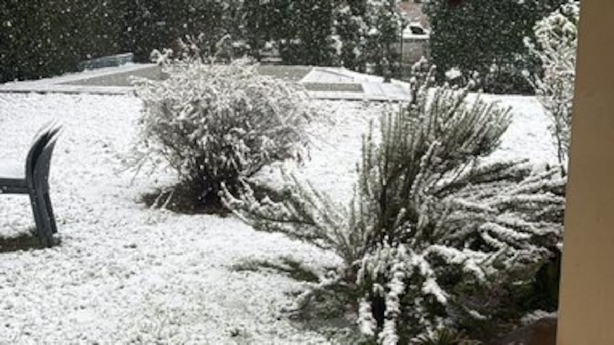 Histórica nevada en San Luis.