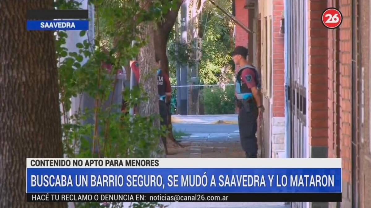 Hombre asesinado en barrio de Saavedra, inseguridad, CANAL 26