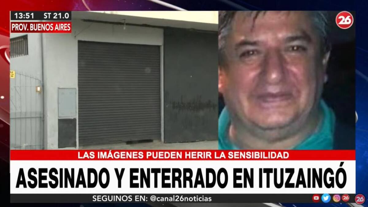Hombre asesinado en Ituzaingó, enterrado en casa de su jefe, Canal 26