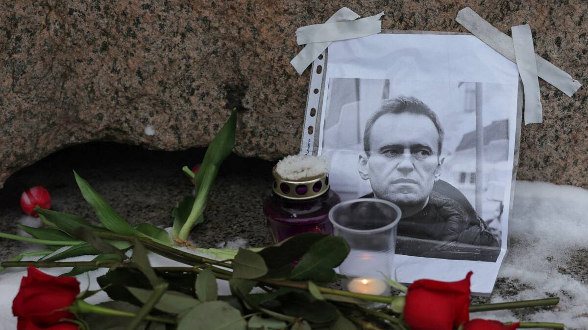 Homenaje a Alexéi Navalny. Foto: Reuters.