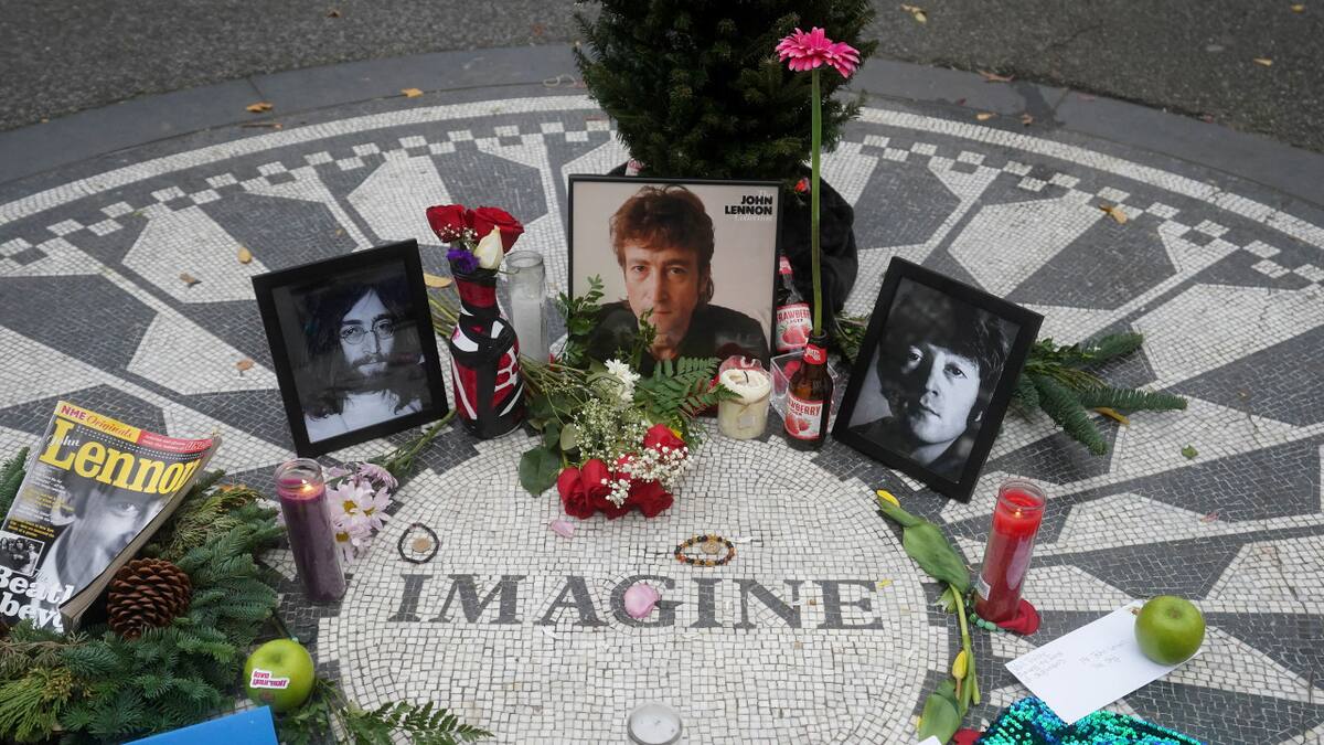 Homenaje a John Lennon. Foto: Reuters.