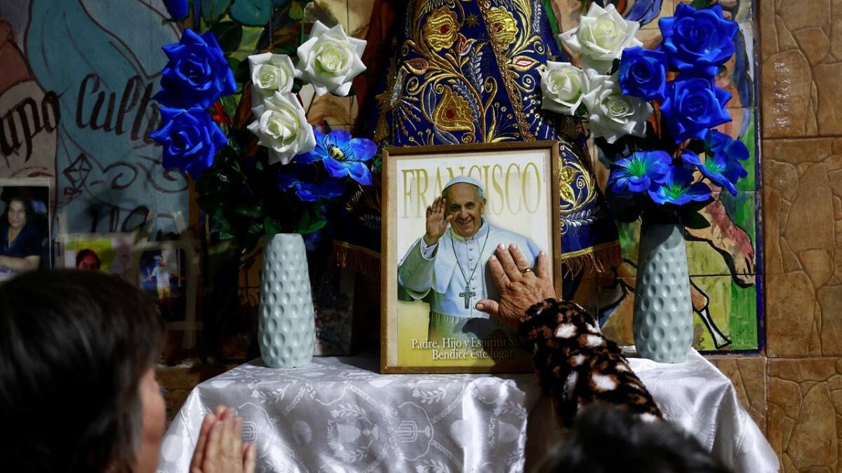 Homenaje al papa Francisco. Foto: Reuters/Matías Baglietto.