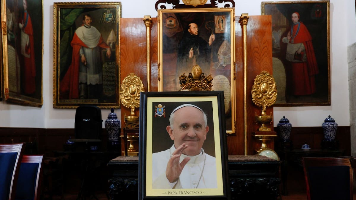 Homenaje al papa Francisco en Ciudad de México. Foto: Reuters (Henry Romero)
