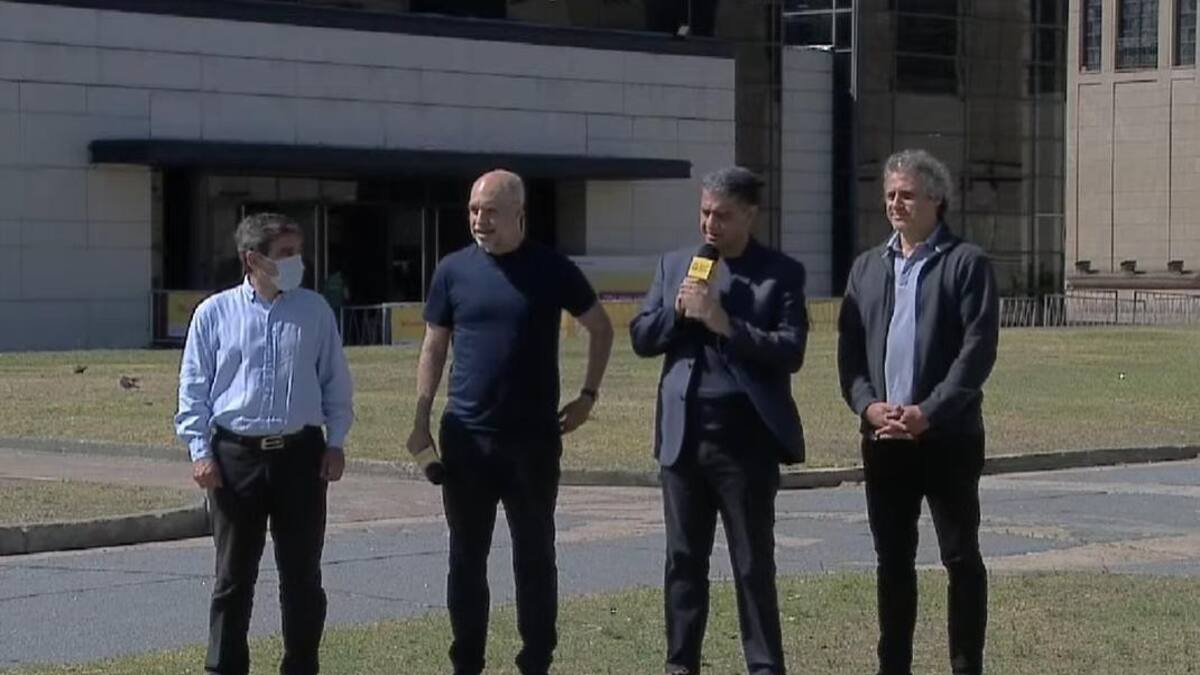 Horacio Rodríguez Larreta presenta a Jorge Macri, nuevo ministro de Gobierno porteño.