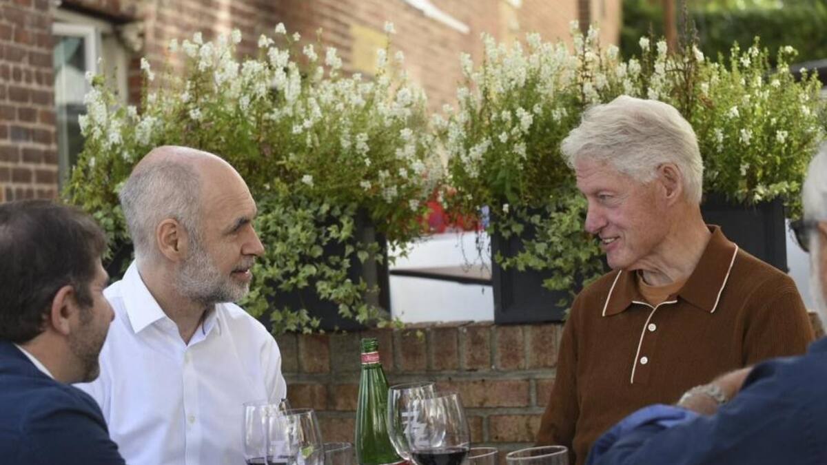 Horacio Rodríguez Larreta y Bill Clinton, NA