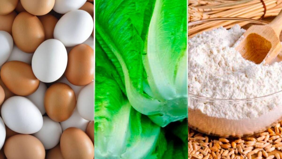 Huevos - Lechuga - Harina