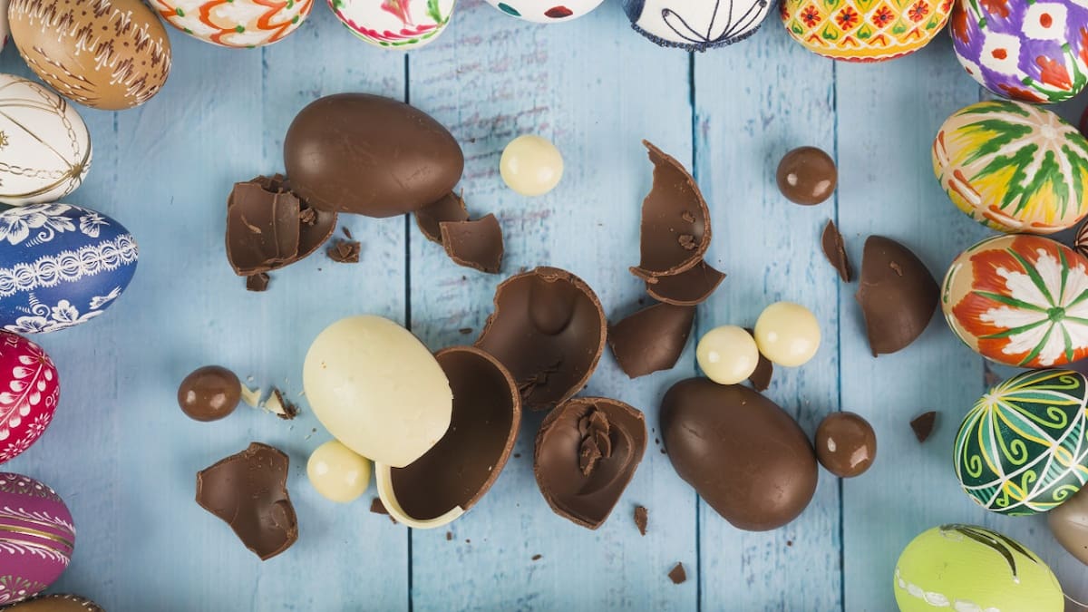 Huevos de Pascua; Semana Santa. Foto: Freepik.