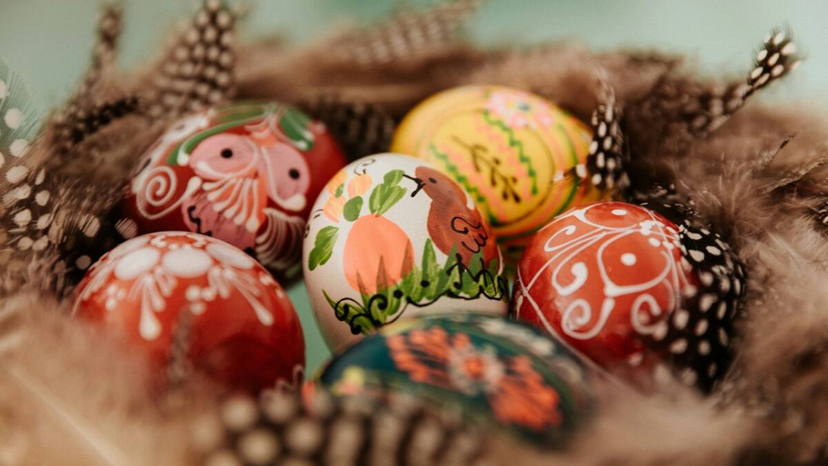Huevos de Pascua; Semana Santa. Foto: Unsplash.