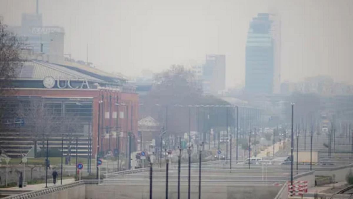 Humo en Buenos Aires. Foto: NA
