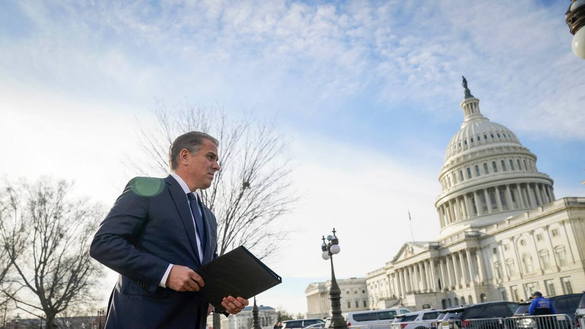 Hunter Biden declaró a la prensa en el Congreso. Foto: Reuters
