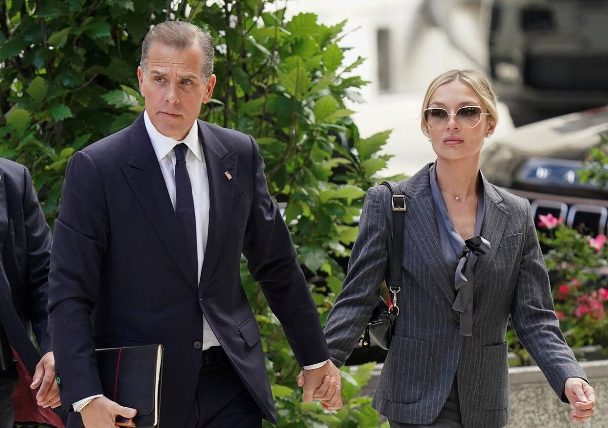 Hunter Biden llegando al juicio en su contra. Foto: Reuters