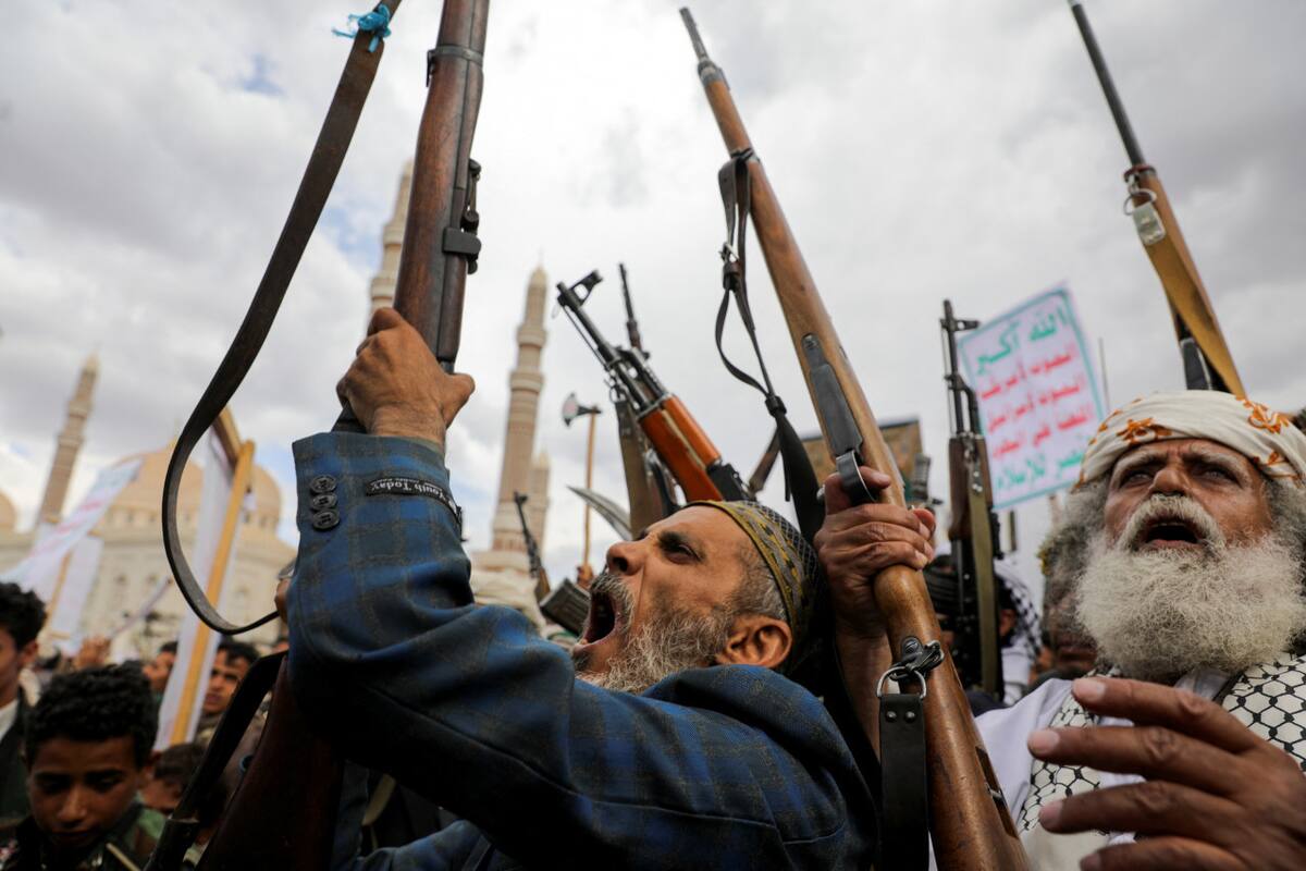 Hutíes del Yemen. Foto: Reuters/Khaled Abdullah