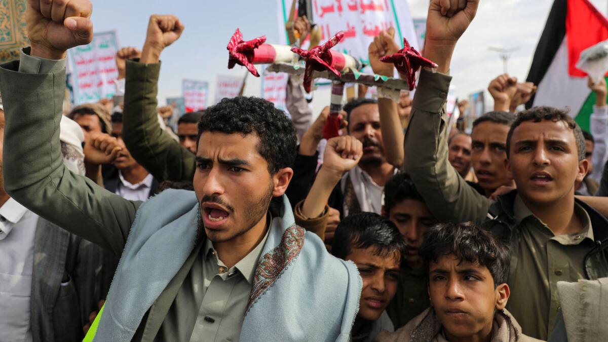 Hutíes del Yemen. Foto: Reuters/Khaled Abdullah