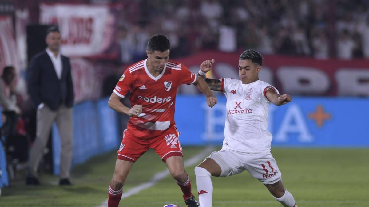 Ignacio Fernández; Huracán vs. River Plate. Foto: Télam.