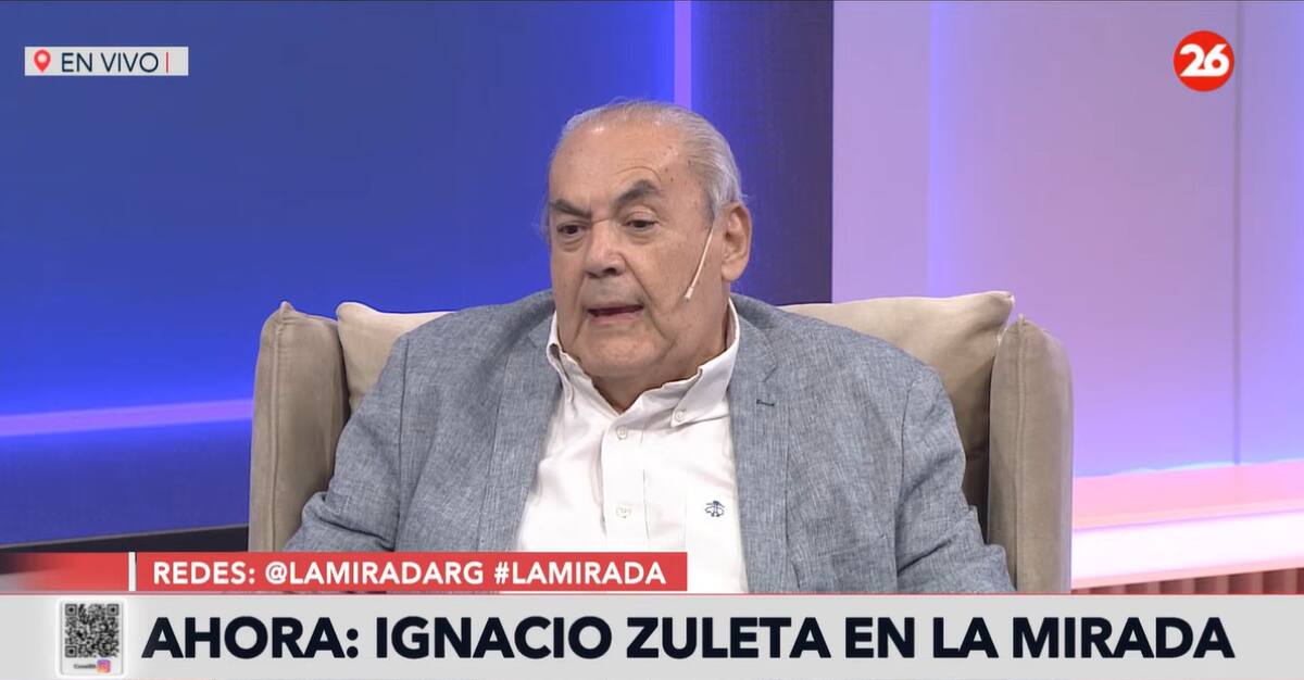 Ignacio Zuleta en La Mirada. Foto: Canal 26