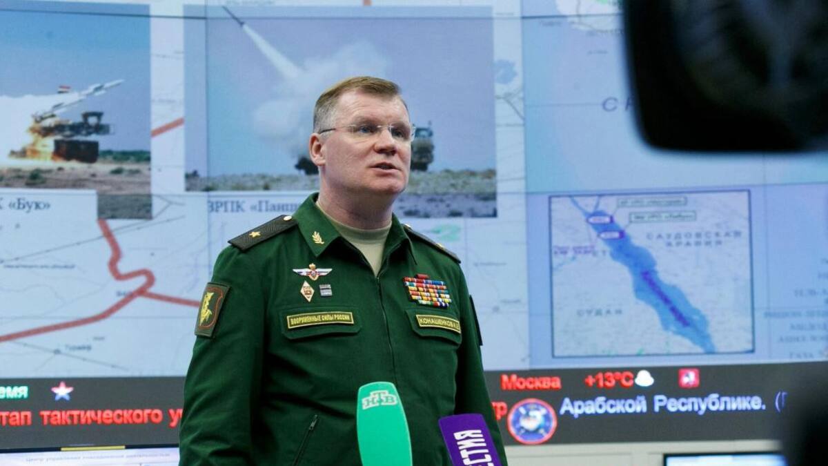 Ígor Konashénkov, portavoz del Ministerio de Defensa Ruso. Foto: EFE