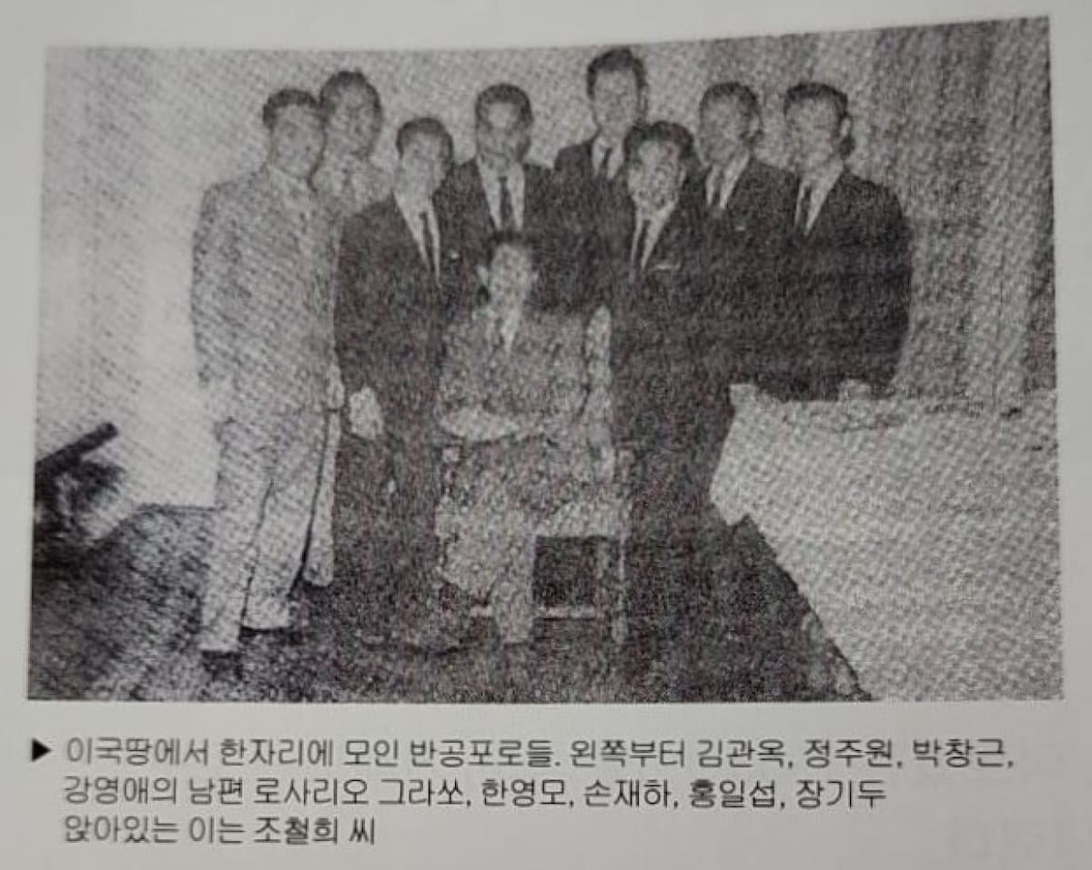 Imágenes de los prisioneros de la Guerra de Corea que migraron a Argentina del libro "50 años de la inmigración coreana" publicado por la Asociación Coreana en Argentina.