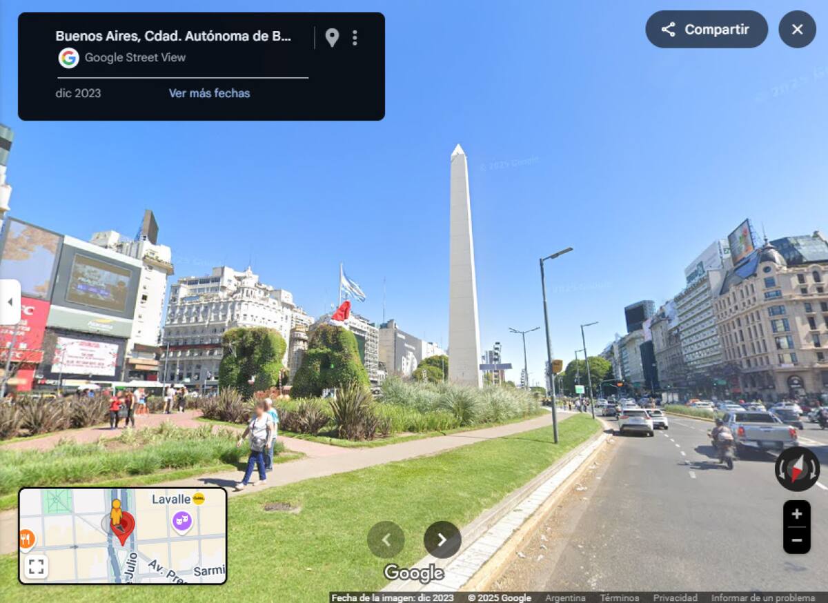 Imágenes históricas en Google Maps. Foto: Captura de pantalla.