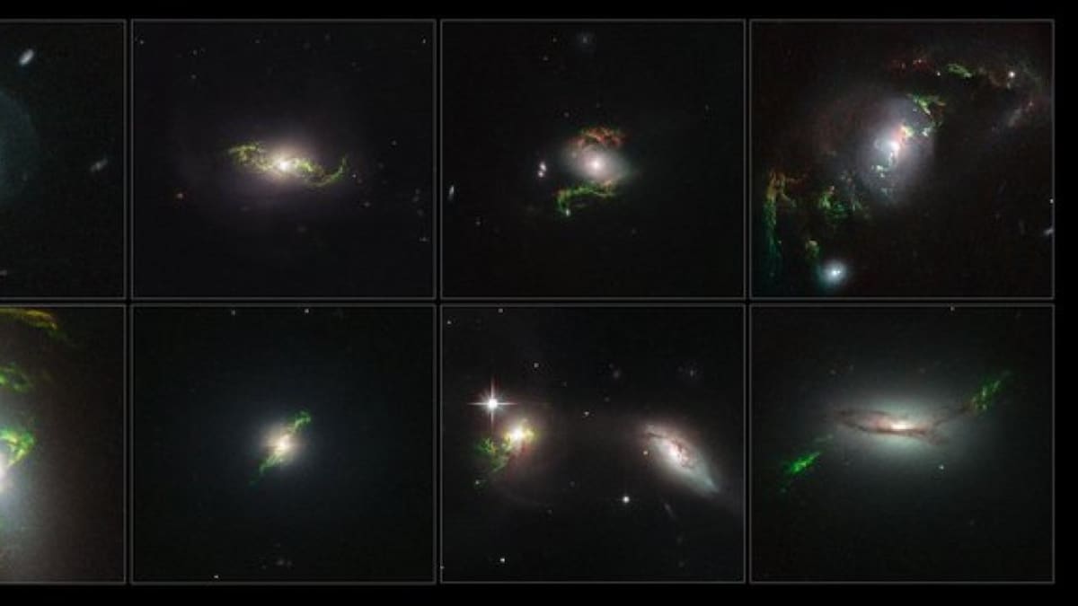 Imágenes tomadas con el telescopio Hubble. Foto: X @NASA.