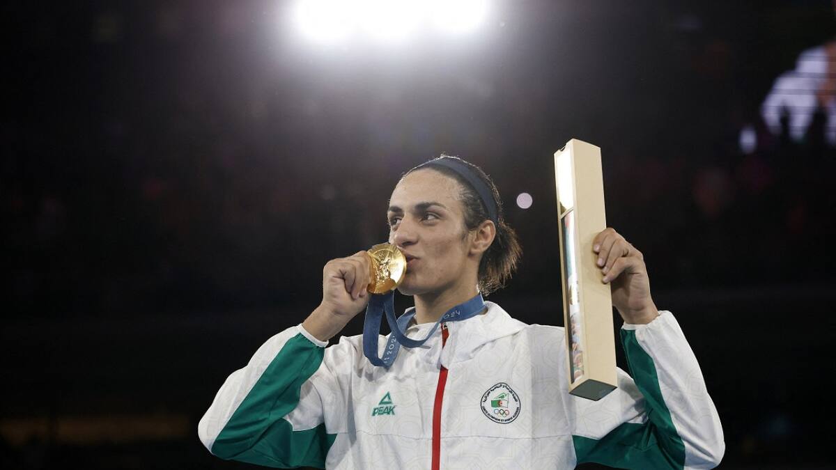 Imane Khelif ganó el oro en los Juegos Olímpicos de París 2024. Foto: Reuters