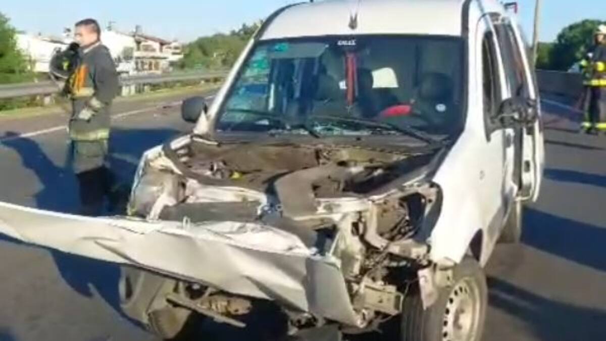 Impactante choque en General Paz.