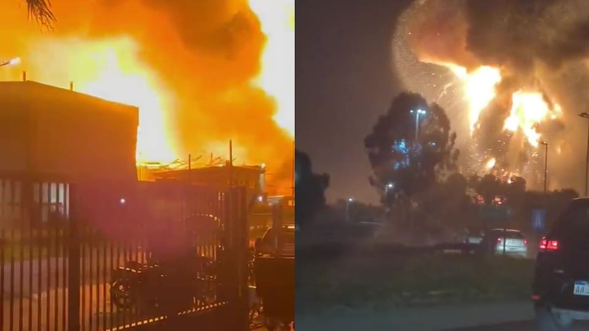 Impactante explosión en el Polo Industrial de Ezeiza