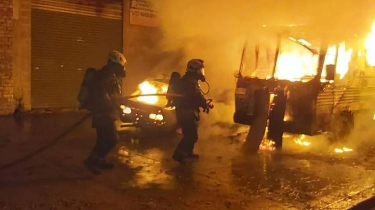 Incendio en casa rodante de Mataderos