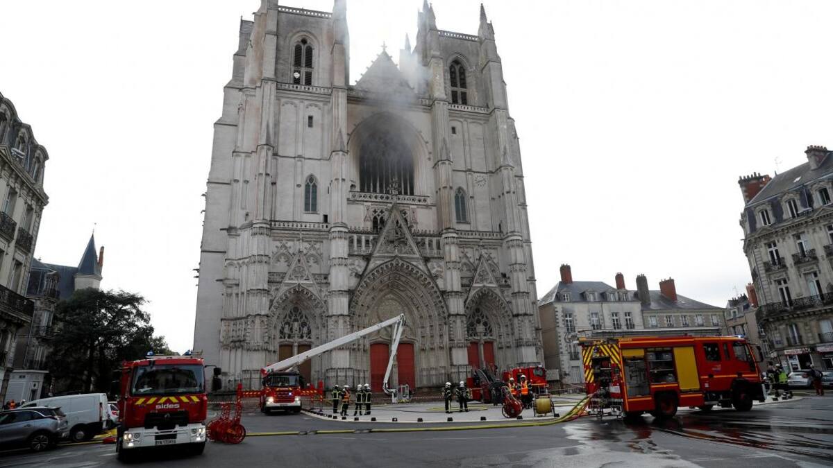 Incendio en Catedral gótica de Nantes, Francia, REUTERS