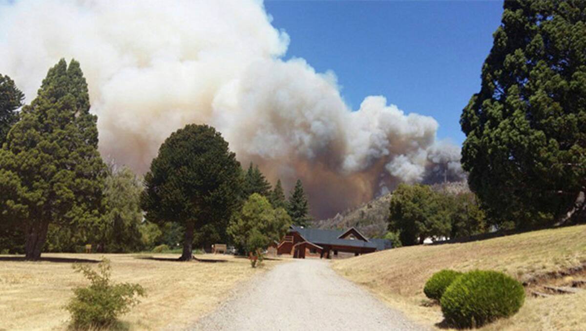 Incendio en el Parque Nacional Los Alerces