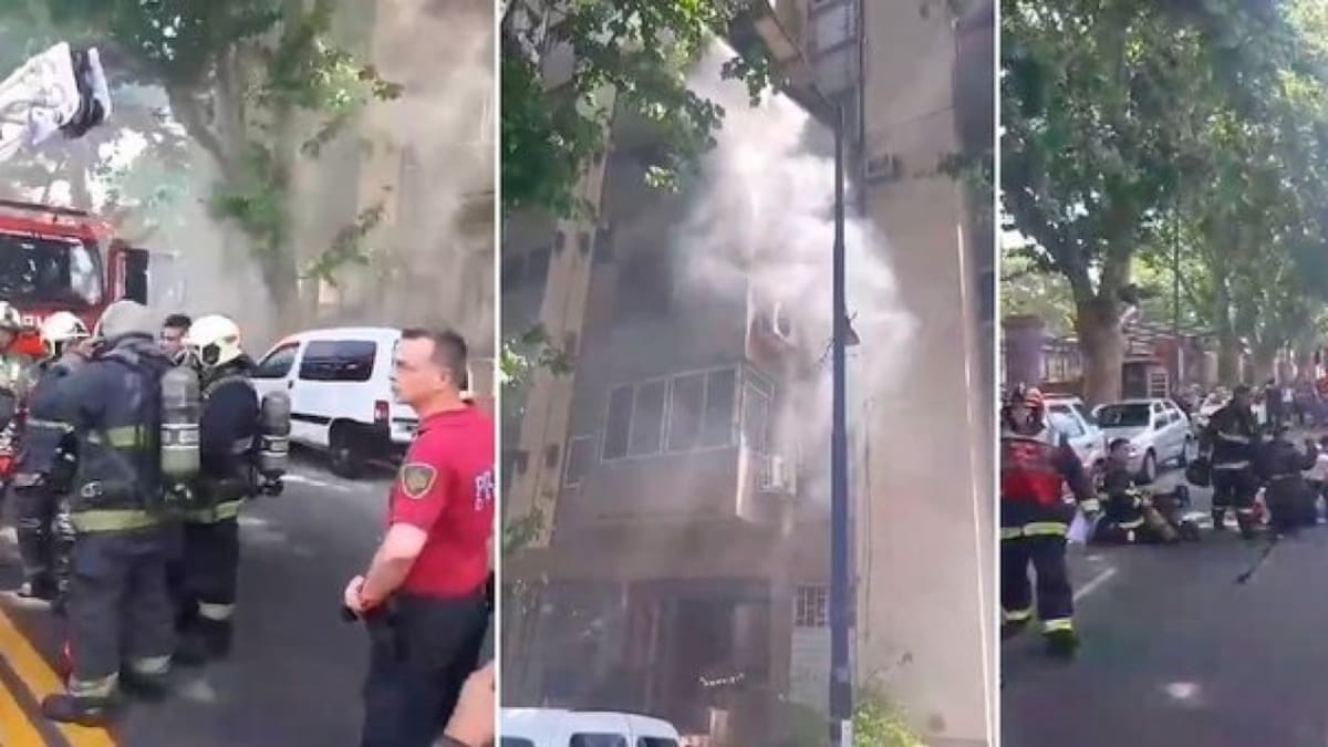 Incendio en Flores. Foto: Captura de video.