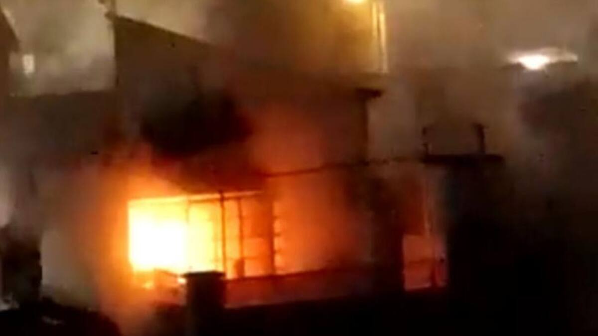 Incendio en Quilmes. Foto: NA.