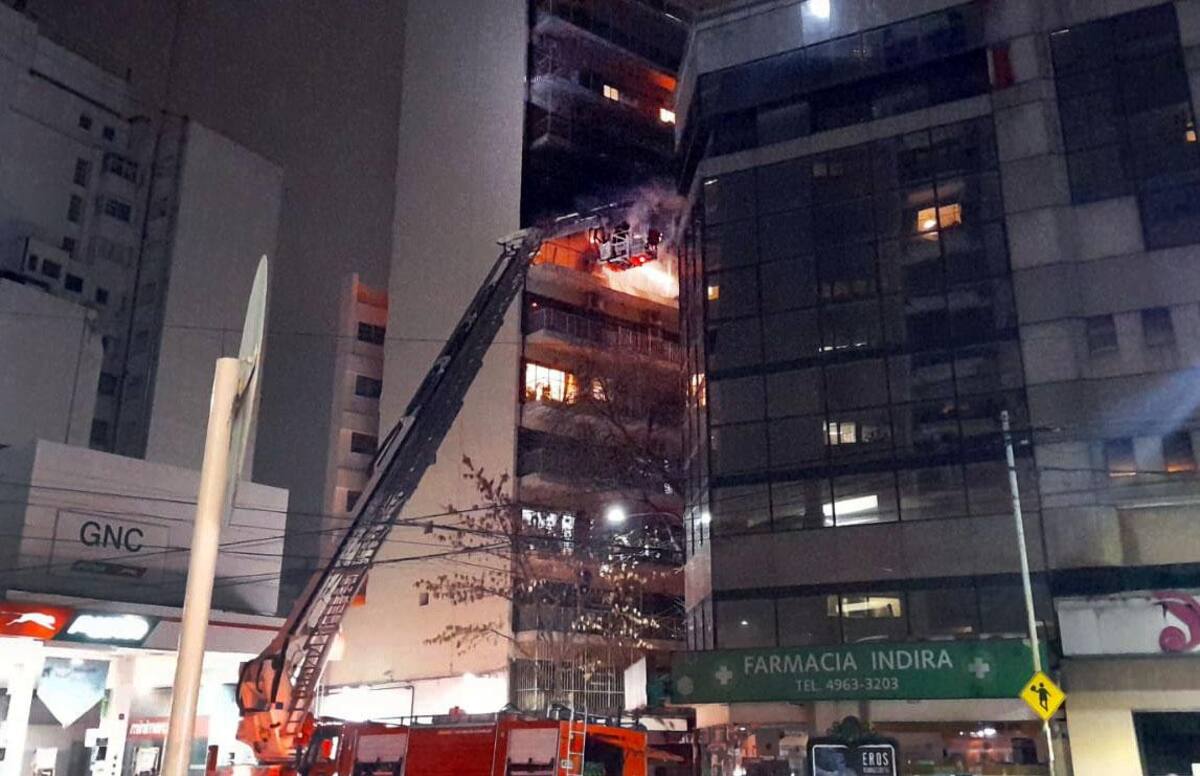 Incendio en Recoleta. Foto: NA.