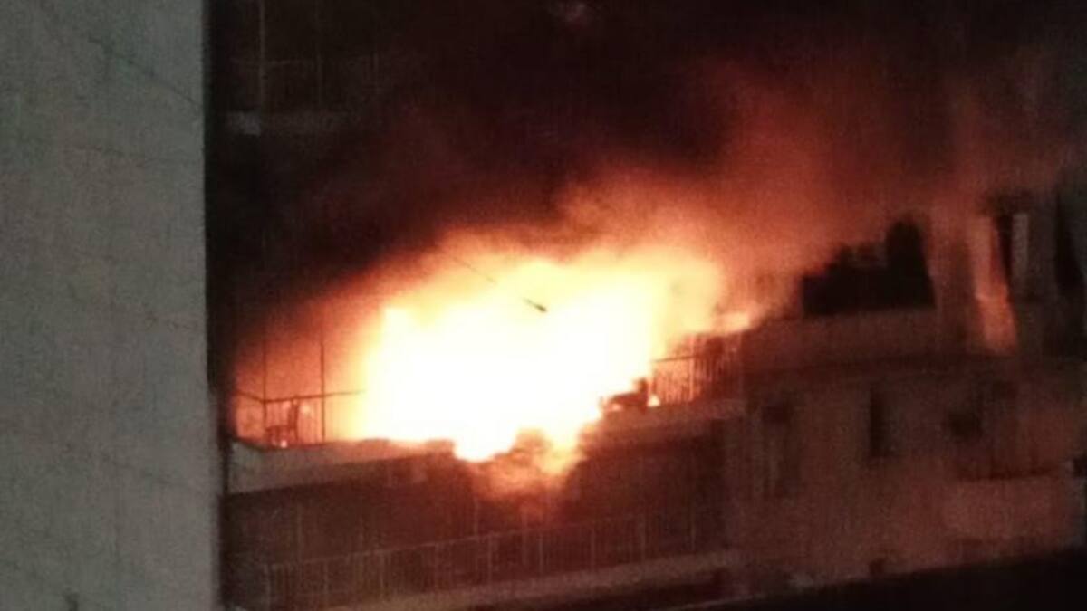 Incendio en Recoleta. Foto: NA.