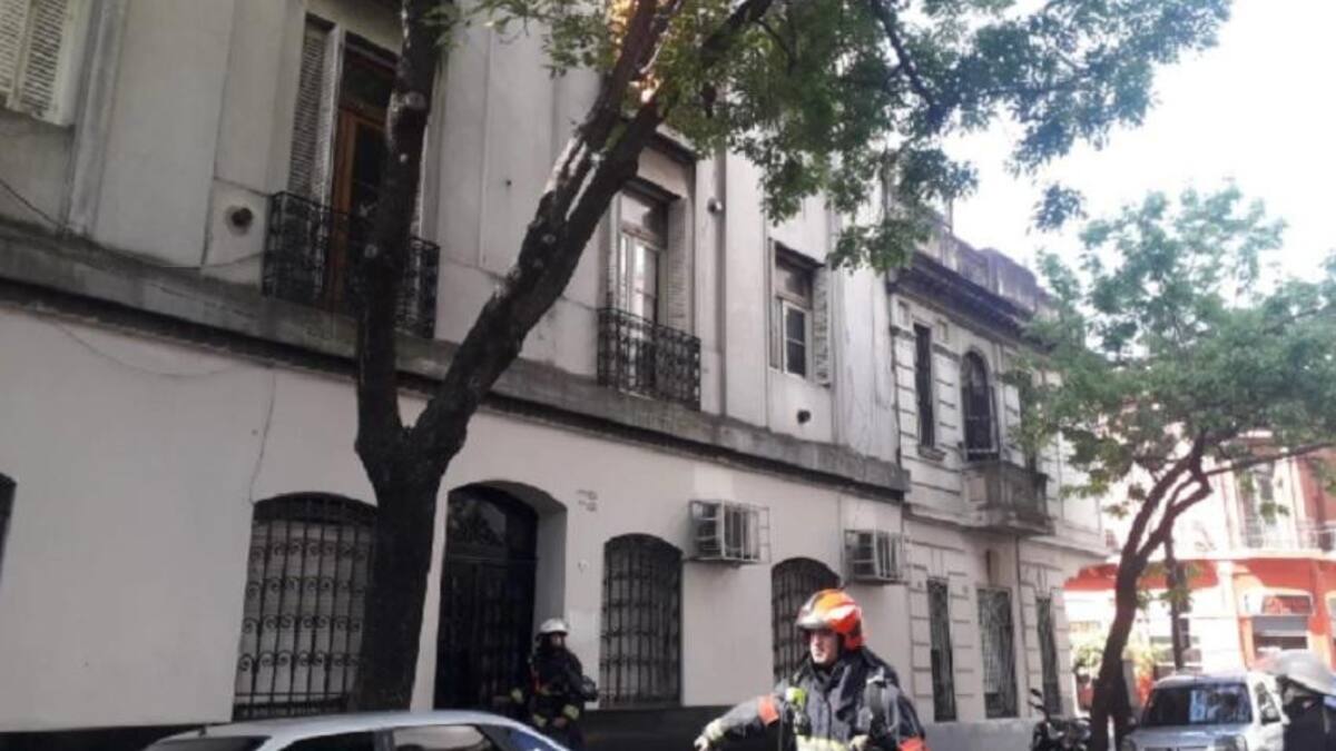 Incendio en un edificio de San Cristóbal