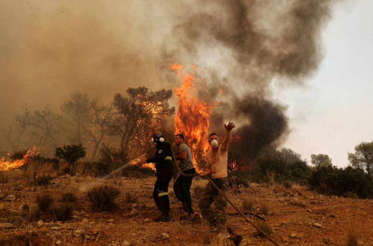 Incendio forestal. Foto: Reuters.