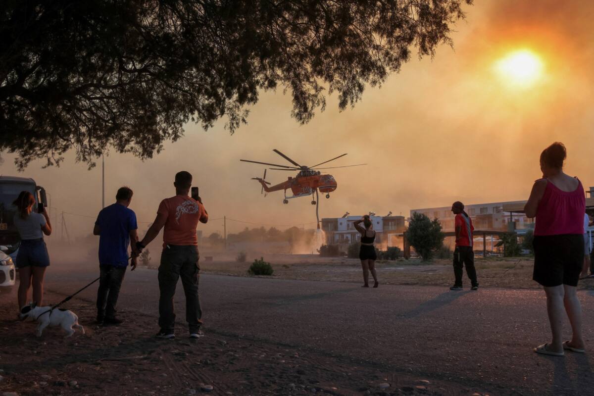 Incendios en Grecia. Foto: Reuters.