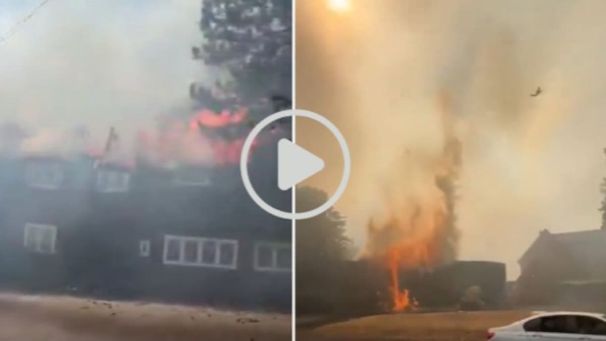 Dramáticas imágenes en Inglaterra: videos del avance de las llamas incontrolables, mientras las familias huyen de sus casas