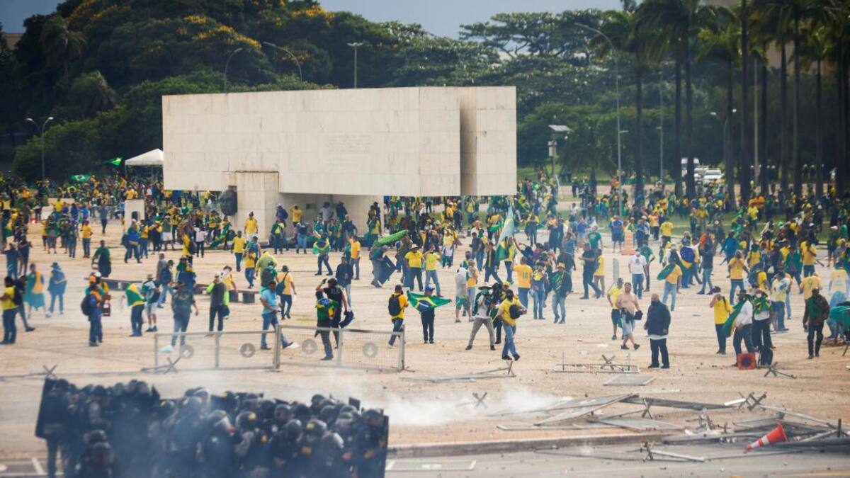 Incidentes en el Palacio de Planalto 4, Brasil. Foto: Reuters.