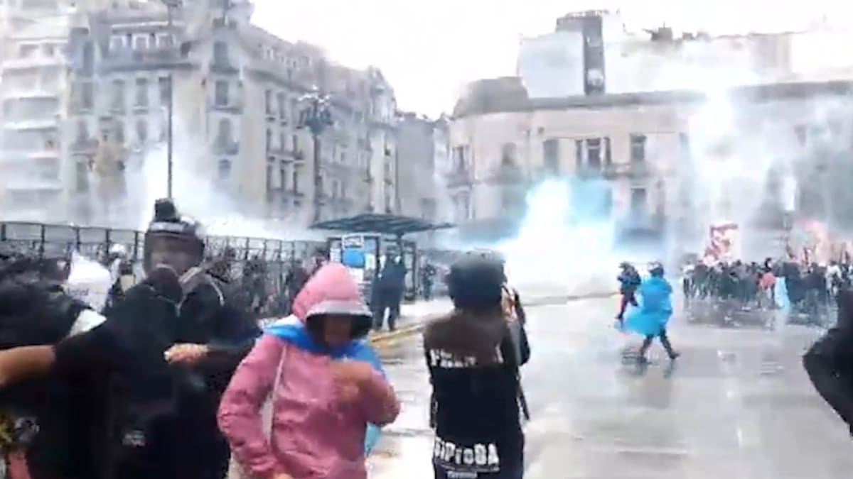 Incidentes en la Marcha Federal Universitaria.