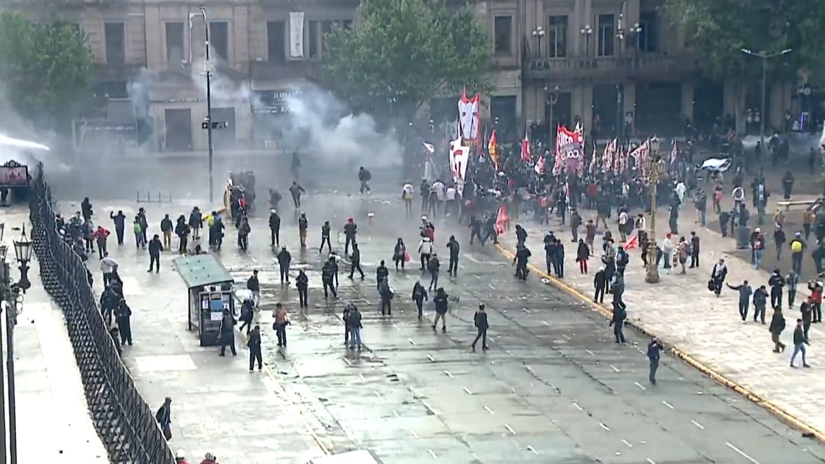 Incidentes en la Marcha Federal Universitaria.