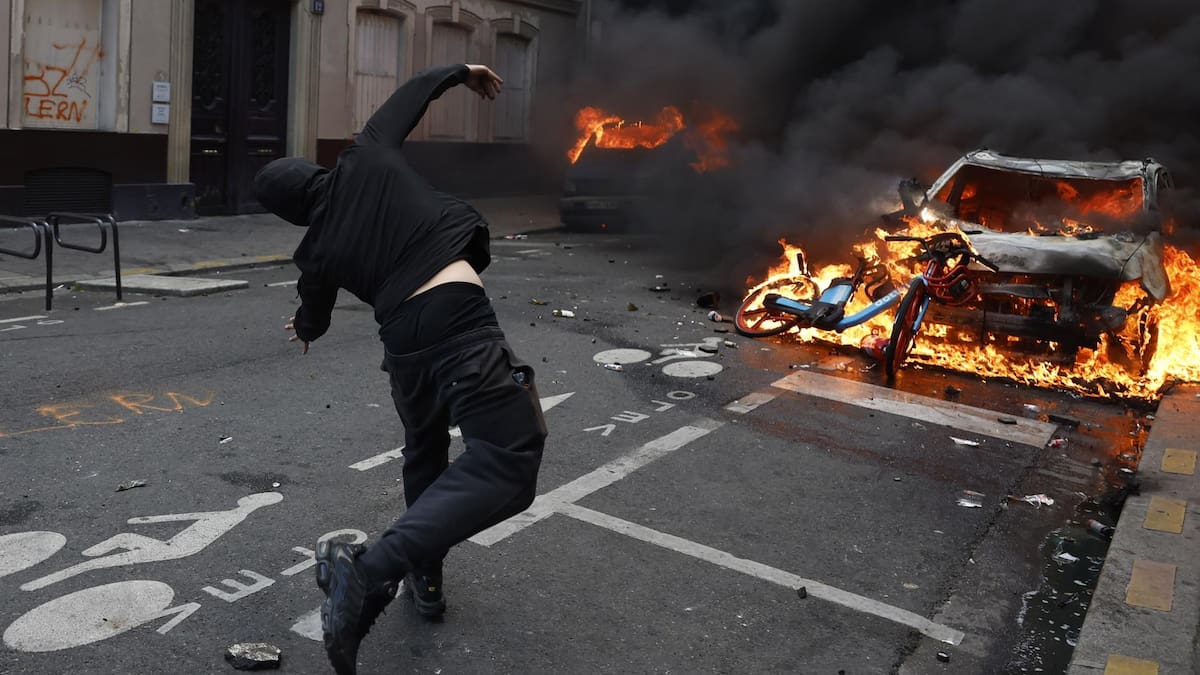 Incidentes en las calles de París.