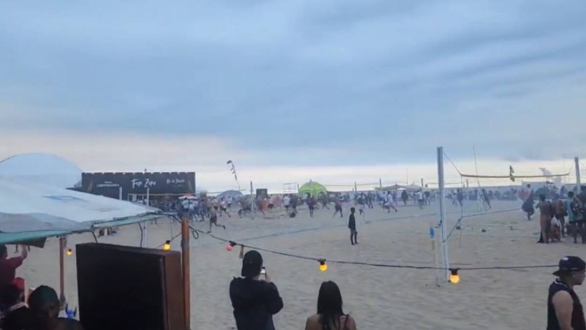 Incidentes en Río de Janeiro entre hinchas de Boca y Fluminense. Foto: NA