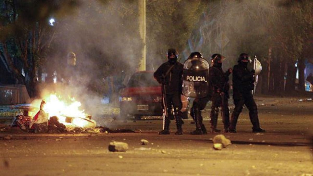 incidentes en Santa Cruz