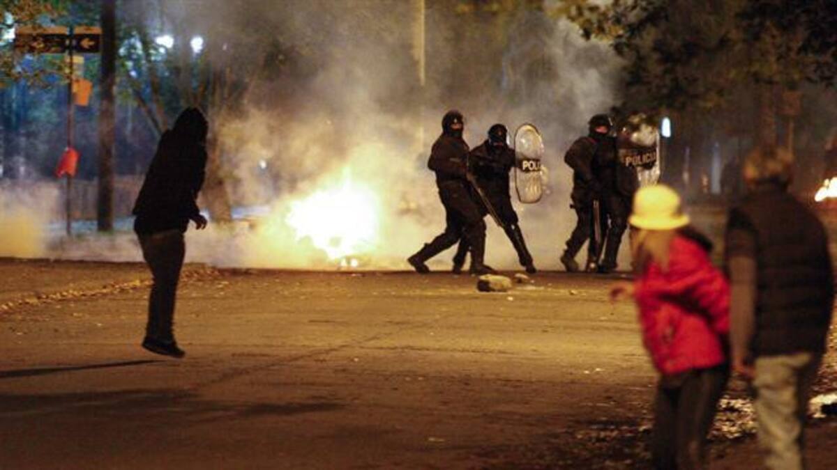 incidentes en Santa Cruz