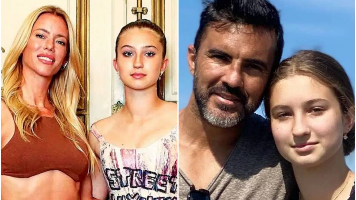 Indiana junto a Nicole Numann y Fabián Cubero. Fotos: Instagram/nikitaneumannoficial - fabiancuberooficial.