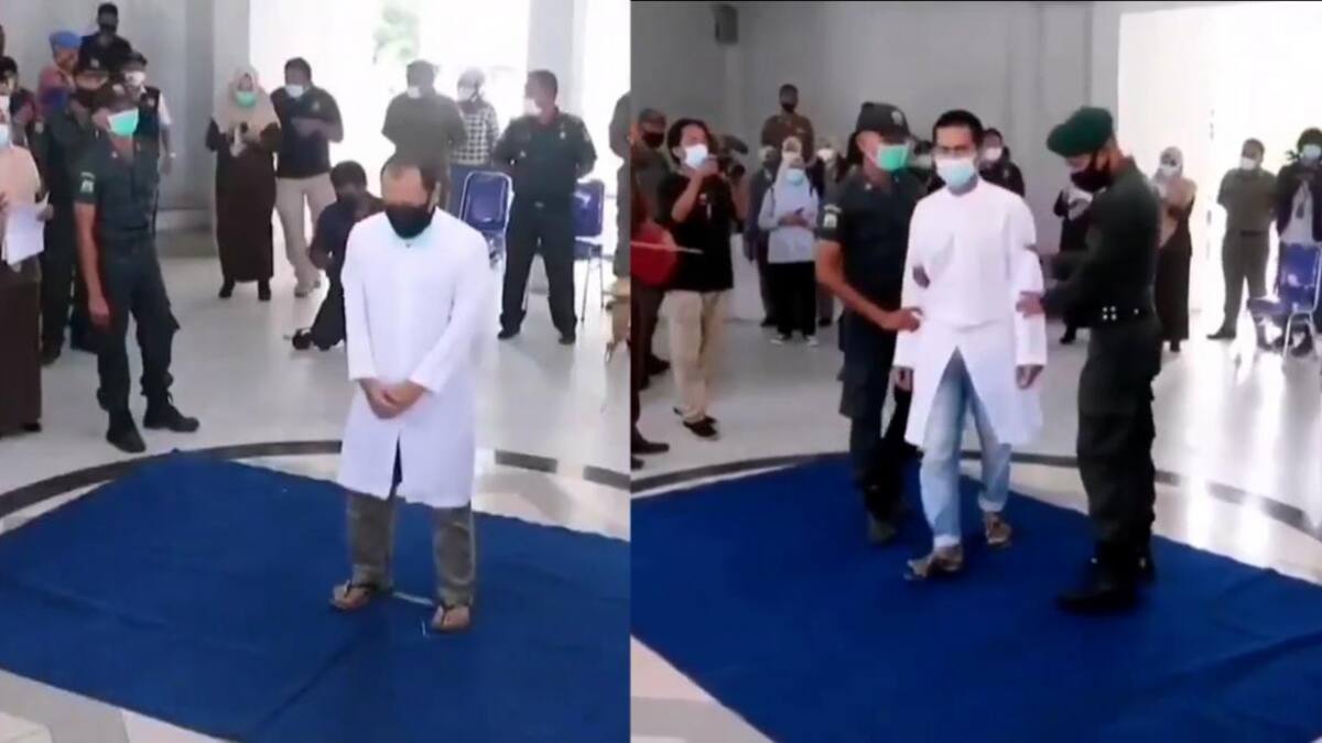 Indonesia: Una pareja recibe 77 azotes