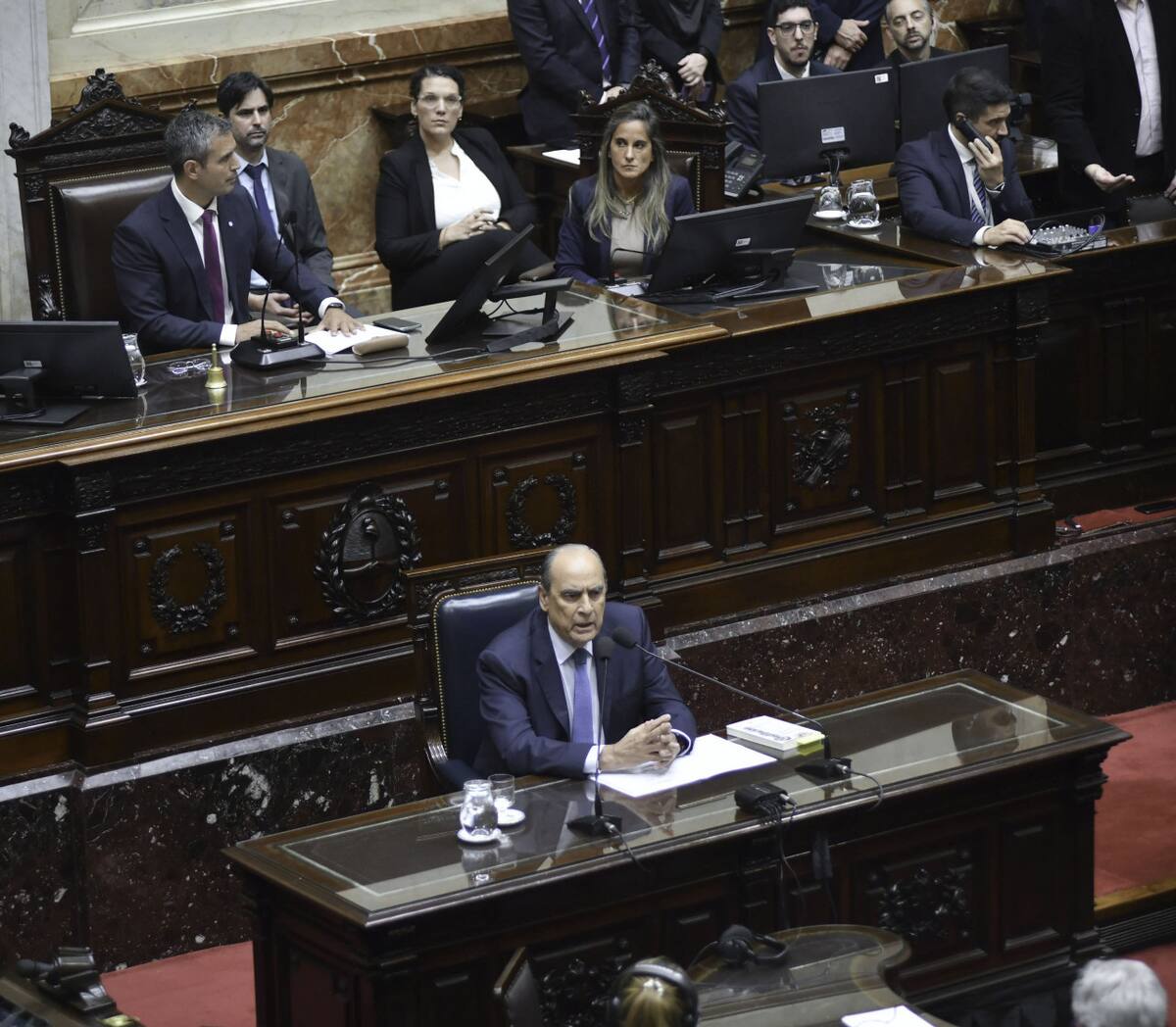 Informe de gestión de Guillermo Francos en Diputados. Foto: NA.