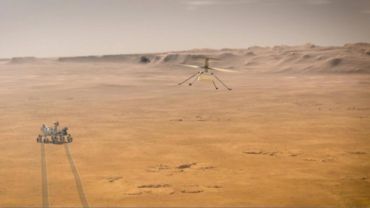 Ingenuity, el helicópero de Perseverance, NASA/JPL-Caltech