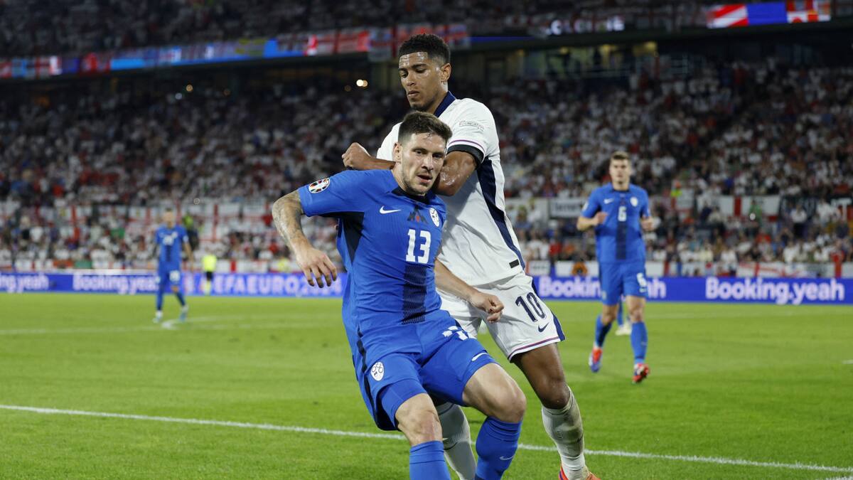 Inglaterra vs Eslovenia, Eurocopa. Foto: Reuters